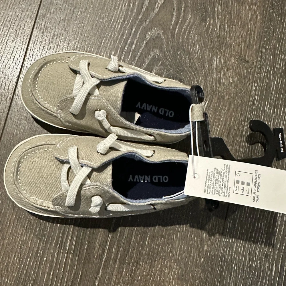 Old Navy Toddler Gray Boat Shoes